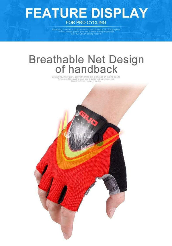 Planet Gates Summer Cycling Gloves Gel Half Finger Shockproof Sport Gym Gloves MTB Mountain Bicycle Bike Gloves For Men/women Antil-skip