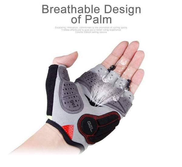 Planet Gates Summer Cycling Gloves Gel Half Finger Shockproof Sport Gym Gloves MTB Mountain Bicycle Bike Gloves For Men/women Antil-skip