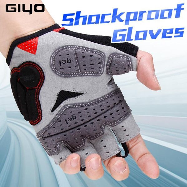 Planet Gates Summer Cycling Gloves Gel Half Finger Shockproof Sport Gym Gloves MTB Mountain Bicycle Bike Gloves For Men/women Antil-skip