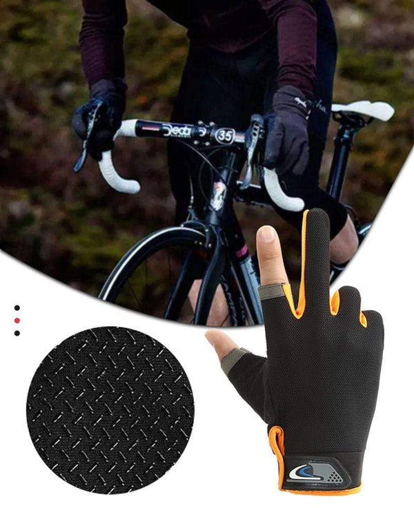 Planet Gates Summer Cycling Gloves Men Mesh Breathable Thin Fishing Gloves Anti Slip Half Finger Sports Bicycle Gloves