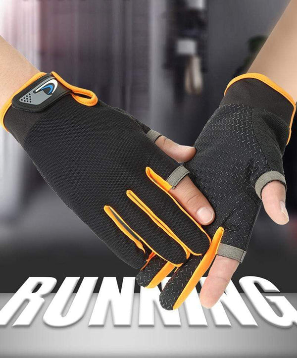 Planet Gates Summer Cycling Gloves Men Mesh Breathable Thin Fishing Gloves Anti Slip Half Finger Sports Bicycle Gloves