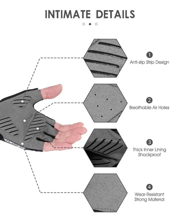 Planet Gates Summer Cycling Gloves MTB Mountain Road Bike Half Finger Gloves Men Women Bicycle Gym Fitness Non-slip Sports Gloves