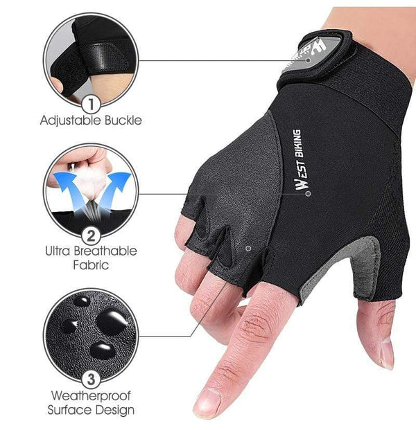 Planet Gates Summer Cycling Gloves MTB Mountain Road Bike Half Finger Gloves Men Women Bicycle Gym Fitness Non-slip Sports Gloves