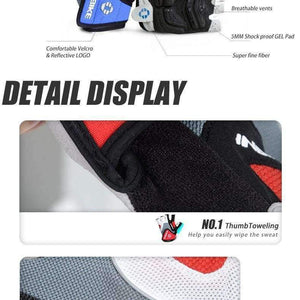 Planet Gates Summer Cycling Gloves Racing Men Half Finger Gel Padded Breather Sport Gloves Cycling MTB Bike Gloves Bycicle accessories