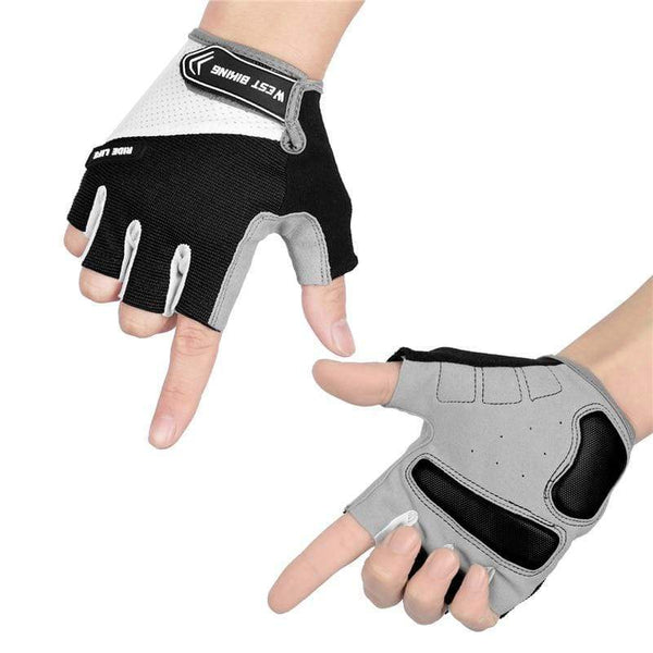 Planet Gates Summer Cycling Gloves Shockproof Thicken Pad Half Finger Cycling Gloves for Sport Hiking MTB Motorcycle Bike Gloves