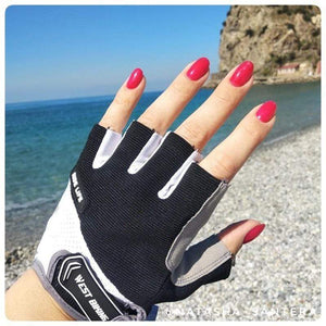 Planet Gates Summer Cycling Gloves Shockproof Thicken Pad Half Finger Cycling Gloves for Sport Hiking MTB Motorcycle Bike Gloves