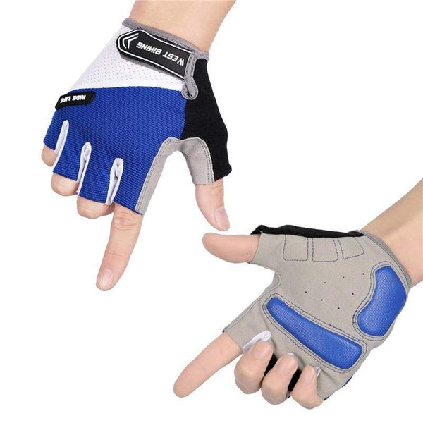 Planet Gates Summer Cycling Gloves Shockproof Thicken Pad Half Finger Cycling Gloves for Sport Hiking MTB Motorcycle Bike Gloves