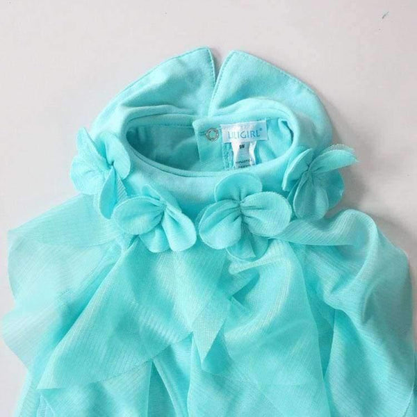 Planet Gates Summer Girls Dress Infant Romper Dresses Toddler Kids Birthday Party Chiffon Dress Jumpsuits Baby Girl Clothes