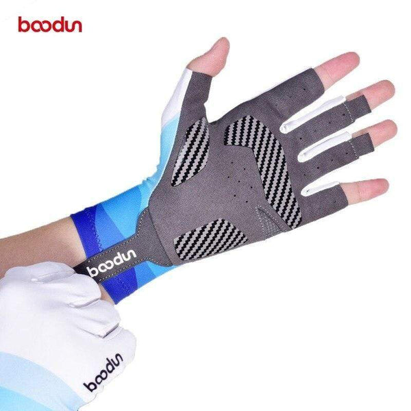 Planet Gates Summer Men Women Fishing Gloves Half Finger Breathable Cool Fabric Non-Slip Silicone Lure Fishing Sailing Sports Glove