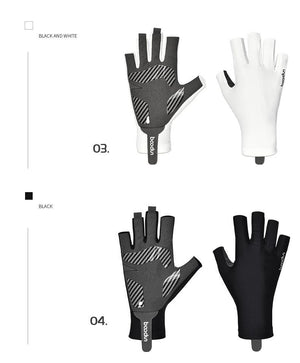 Planet Gates Summer Men Women Fishing Gloves Half Finger Breathable Cool Fabric Non-Slip Silicone Lure Fishing Sailing Sports Glove