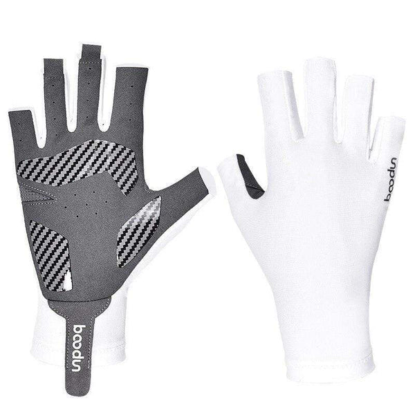 Planet Gates Summer Men Women Fishing Gloves Half Finger Breathable Cool Fabric Non-Slip Silicone Lure Fishing Sailing Sports Glove