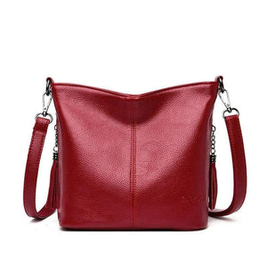 Summer Small Solid Colors Leather Shoulder Bags Girl Messenger Bag Female  Luxury Handbags