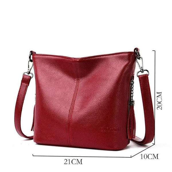 Summer Small Solid Colors Leather Shoulder Bags Girl Messenger Bag Female  Luxury Handbags