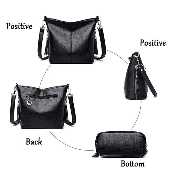 Summer Small Solid Colors Leather Shoulder Bags Girl Messenger Bag Female  Luxury Handbags