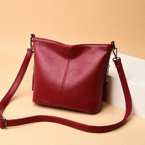Summer Small Solid Colors Leather Shoulder Bags Girl Messenger Bag Female  Luxury Handbags