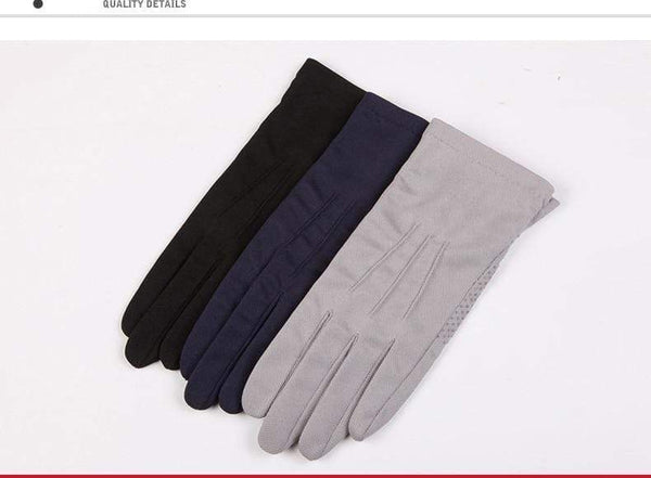 Planet Gates Summer Sun Protection Gloves Male Thin Breathable Anti-Slip Driving Gloves Anti-UV Full Fingers Man Mittens SZ105W1