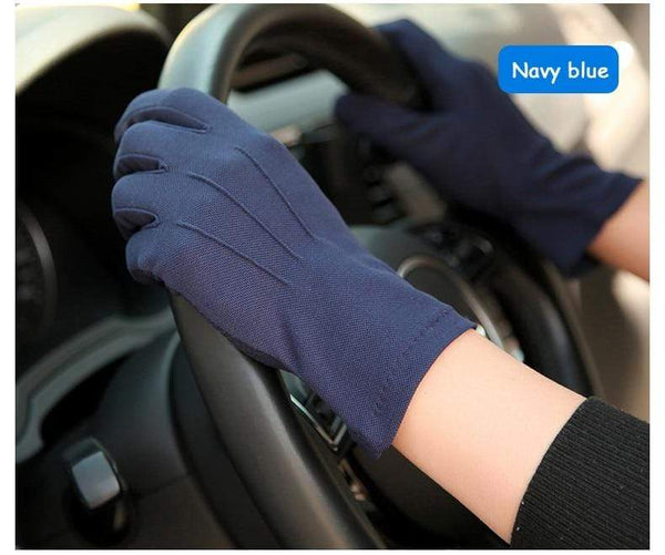 Planet Gates Summer Sun Protection Gloves Male Thin Breathable Anti-Slip Driving Gloves Anti-UV Full Fingers Man Mittens SZ105W1