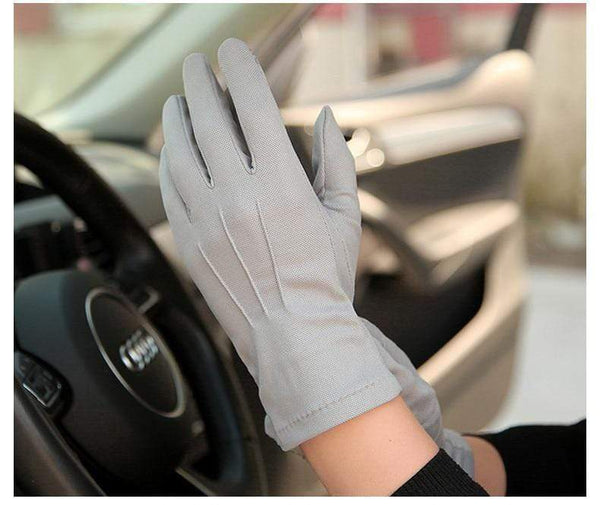 Planet Gates Summer Sun Protection Gloves Male Thin Breathable Anti-Slip Driving Gloves Anti-UV Full Fingers Man Mittens SZ105W1