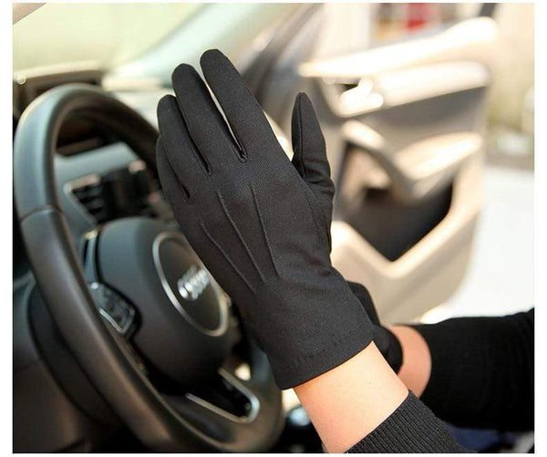 Planet Gates Summer Sun Protection Gloves Male Thin Breathable Anti-Slip Driving Gloves Anti-UV Full Fingers Man Mittens SZ105W1