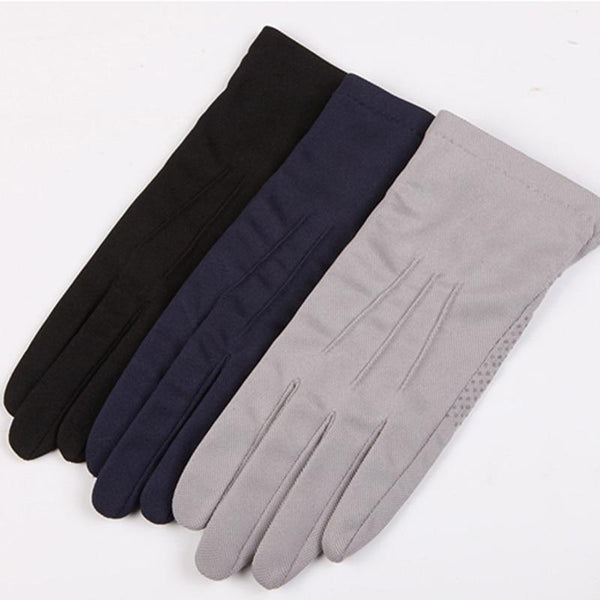 Planet Gates Summer Sun Protection Gloves Male Thin Breathable Anti-Slip Driving Gloves Anti-UV Full Fingers Man Mittens SZ105W1