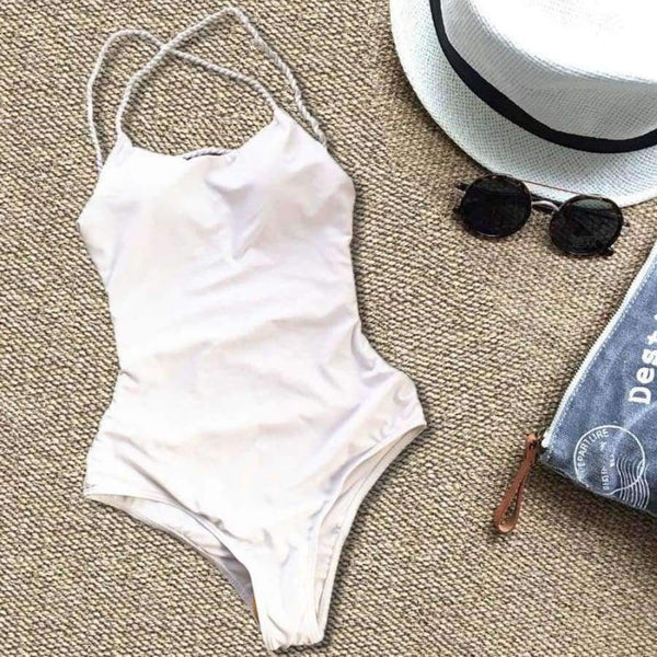 Planet Gates Summer women swimwear sexy rope Bandage swimwear women bikini swimwear high waisted one-piece Bathing Beachwear JL 10