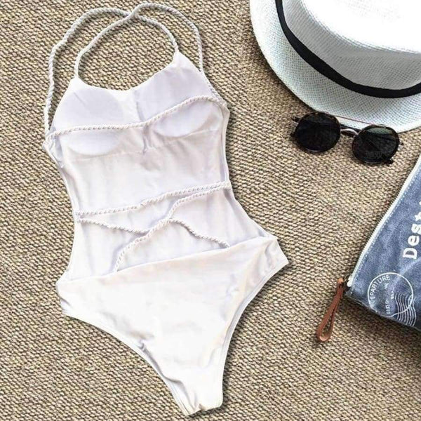 Planet Gates Summer women swimwear sexy rope Bandage swimwear women bikini swimwear high waisted one-piece Bathing Beachwear JL 10