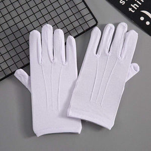 Planet Gates Sun Protection Driving Gloves Men Women Short Elastic Thin Glove Fashion Solid Color Cotton Summer Sunscreen Gloves Black White