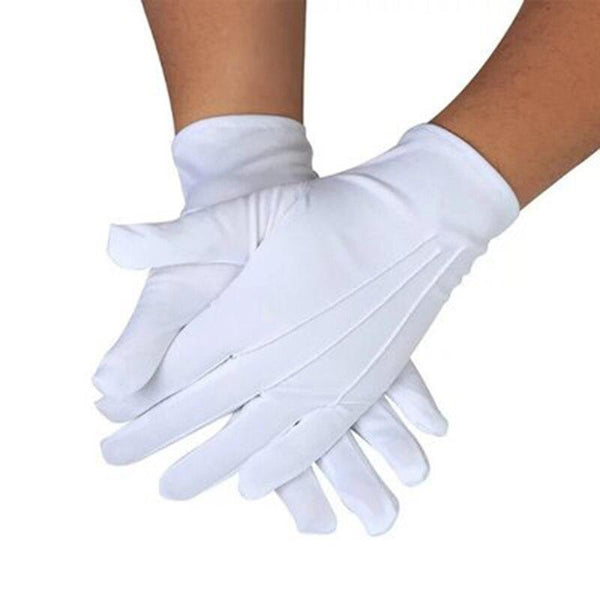 Planet Gates Sun Protection Driving Gloves Men Women Short Elastic Thin Glove Fashion Solid Color Cotton Summer Sunscreen Gloves Black White