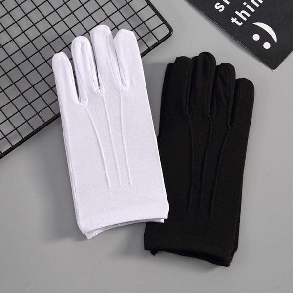 Planet Gates Sun Protection Driving Gloves Men Women Short Elastic Thin Glove Fashion Solid Color Cotton Summer Sunscreen Gloves Black White