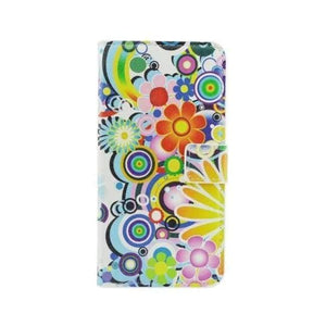 Planet Gates Sunflower Painted PU Leather Lether Wallet Case For Sony Xperia T3 D5106 Jellyfish Colorful Best Heart Cheap Luxury Flower