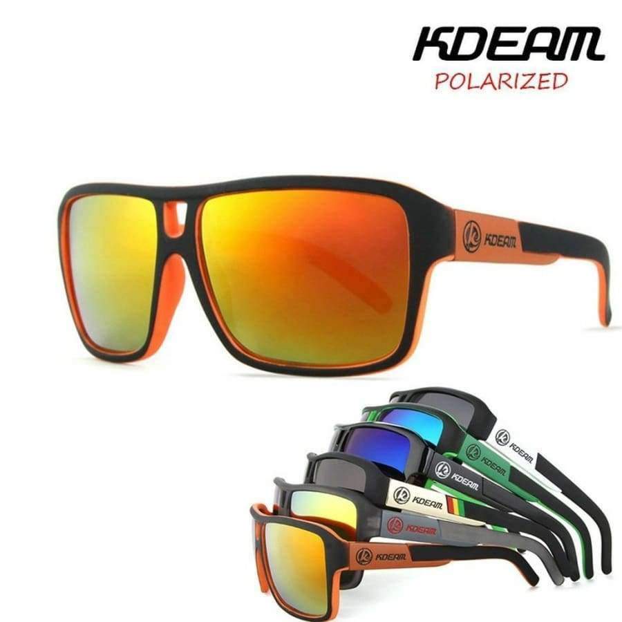 Planet Gates sunglass 201 KDEAM Sport Sunglasses Men Polarized HD lens zonnebril mannen Square Sun Glasses Women Eyewear 6 Colors UV400