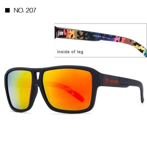Planet Gates sunglass 201 KDEAM Sport Sunglasses Men Polarized HD lens zonnebril mannen Square Sun Glasses Women Eyewear 6 Colors UV400
