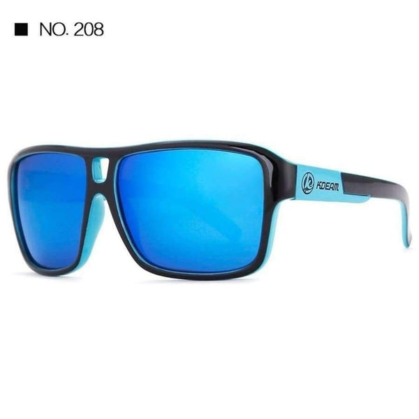 Planet Gates sunglass 201 KDEAM Sport Sunglasses Men Polarized HD lens zonnebril mannen Square Sun Glasses Women Eyewear 6 Colors UV400