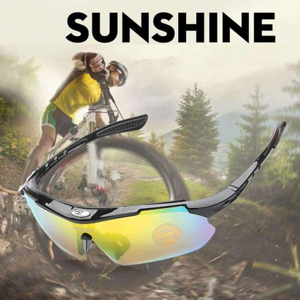 Planet Gates sunglass Black Unisex Cycling Sunglasses TR90 UV400 Coated Outdoor Sports Goggles Bike Eyewear 3 Lenses