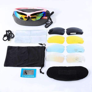 Planet Gates sunglass Pink Low Price Promotion !!! 5 Lens Outdoor Cycling Polarized Glasses Bicycle Ultralight Windproof Sunglass UV400 Eyewear