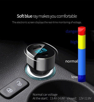 Planet Gates Suntaiho 3.0 Quick Type C Micro USB LED Car Charger for iPhone 8 plus 5V3A Dual USB Mobile Phone Tablet Car-charger galaxy S8 S9