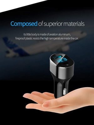 Planet Gates Suntaiho 3.0 Quick Type C Micro USB LED Car Charger for iPhone 8 plus 5V3A Dual USB Mobile Phone Tablet Car-charger galaxy S8 S9