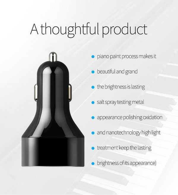 Planet Gates Suntaiho 3.0 Quick Type C Micro USB LED Car Charger for iPhone 8 plus 5V3A Dual USB Mobile Phone Tablet Car-charger galaxy S8 S9