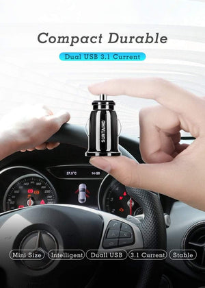 Planet Gates Suntaiho Dual USB Car Charger Mini Car-Charger 3.1A Mobile Phone Car charger adapter Car GPS Samrtphone for iPhone Xiaomi Huawei
