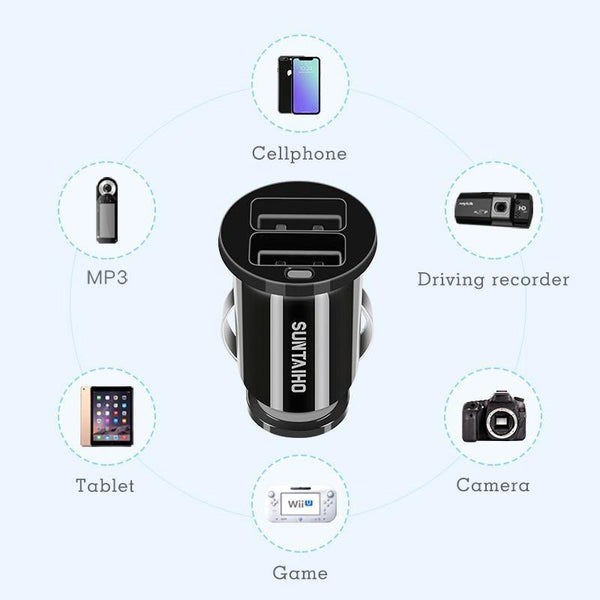 Planet Gates Suntaiho Dual USB Car Charger Universal Car-Charger 3.1A Mini Mobile Phone Car-charger adapter  for iPhone 7 Car Phone Charger