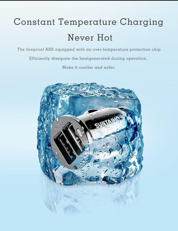 Planet Gates Suntaiho Dual USB Car Charger Universal Car-Charger 3.1A Mini Mobile Phone Car-charger adapter  for iPhone 7 Car Phone Charger