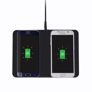 Planet Gates Suntaiho Qi Double Wireless Charger Charging Stand for iPhone 8  Phone Smart phone Charge Dock Stand For Samsung Note 8