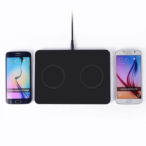 Planet Gates Suntaiho Qi Double Wireless Charger Charging Stand for iPhone 8  Phone Smart phone Charge Dock Stand For Samsung Note 8