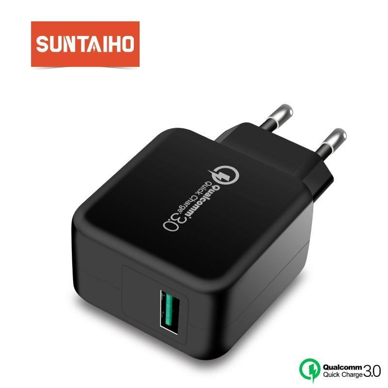 Planet Gates Suntaiho Qualcomm Quick Charge 3.0 USB Phone Charger Quick USB Charger Travel Wall Charger Adapter for iPhone/Samsung/Xiaomi