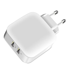 Planet Gates Suntaiho Smart Travel Dual USB Charger Adapter Wall Portable Mobile Phone Charger EU Plug For iPhone/Samsung/Xiaomi /iPad/Huawei