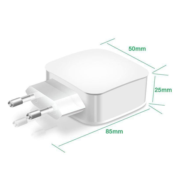 Planet Gates Suntaiho Smart Travel Dual USB Charger Adapter Wall Portable Mobile Phone Charger EU Plug For iPhone/Samsung/Xiaomi /iPad/Huawei