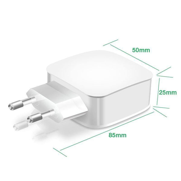 Planet Gates Suntaiho Smart Travel Dual USB Charger Adapter Wall Portable Mobile Phone Charger EU Plug For iPhone/Samsung/Xiaomi /iPad/Huawei