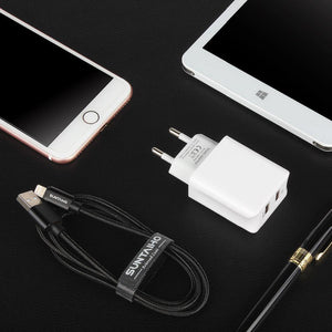 Planet Gates Suntaiho Universal Dual USB Port Charger Travel Wall Charger Adapter Smart Mobile Phone Charger for iPhone/Samsung/Xiaomi /iPad