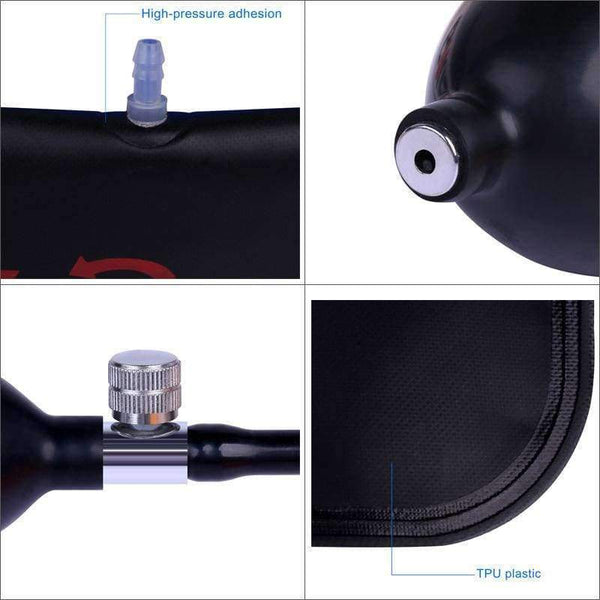 Planet Gates Super PDR Pump Wedge Locksmith Tools S size black Auto Air Wedge Airbag Lock Pick Set Open Car Door Lock Hand Tools 11.5*18.5CM