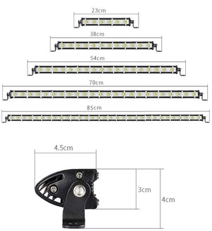 Planet Gates Super Slim 18W 36W 54W 72W 90W Single Row LED Light Bar For Offroad Truck 4X4 Car Net Spot Driving Lights 12V 24V White Yellow